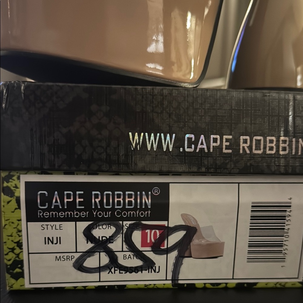 Cape Robbin❣️Inji Clear Round Toe Platform High Heels (Inji) BRAND NEW IN BOX❣️ - Picture 11 of 12